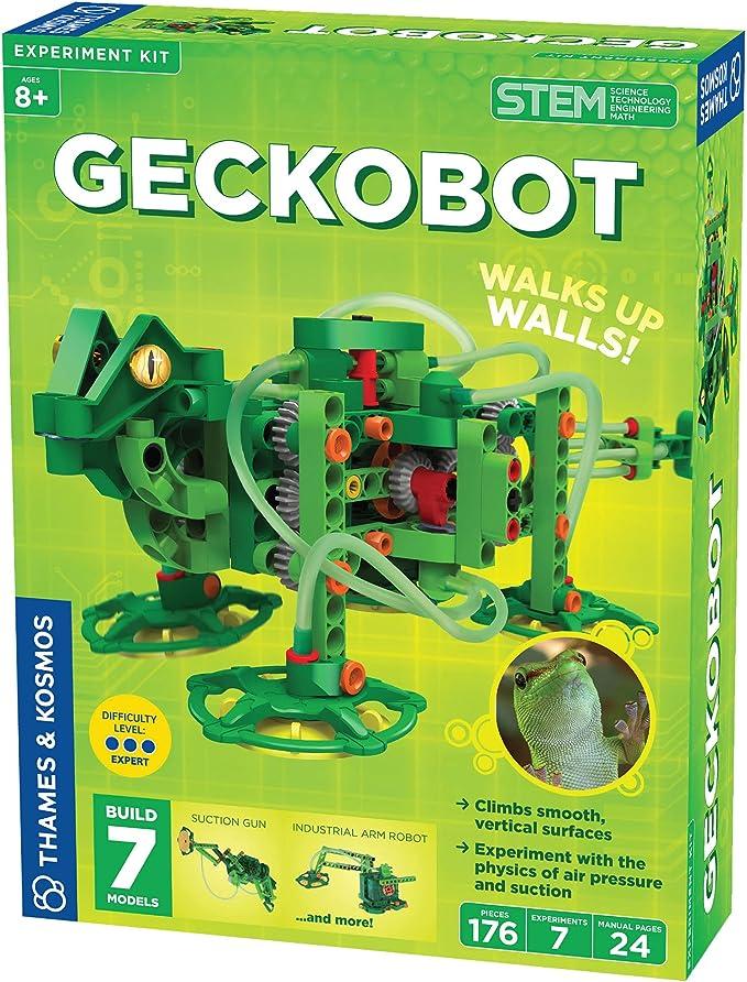 thames and kosmos geckobot stem experiment kit wall-climbing robot 620365 thames & kosmos b09qh6kl9y