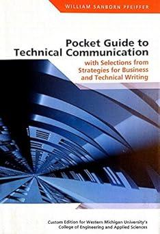 pocket guide to technical communication with selections from strategies for business and technical writing