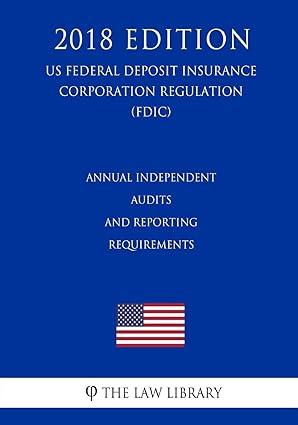 annual independent audits and reporting requirements us federal deposit insurance corporation regulation fdic
