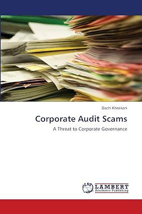 corporate audit scams a threat to corporate governance 1st edition sachi kheskani 3659490148, 978-3659490149