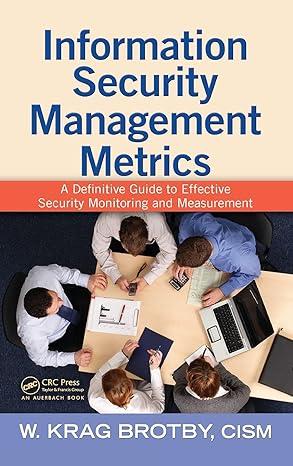 information security management metrics a definitive guide to effective security monitoring and measurement