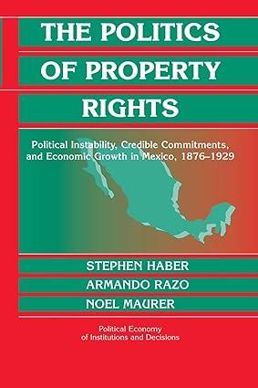 the politics of property rights political instability credible commitments and economic growth in mexico