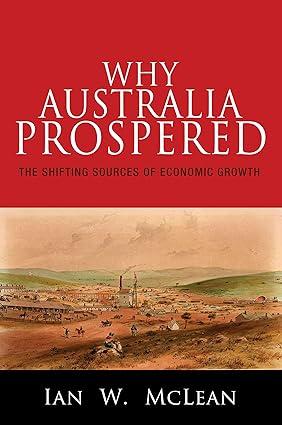why australia prospered the shifting sources of economic growth 1st edition ian w. mclean 0691171335,