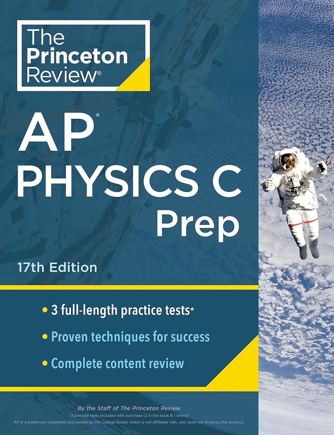 princeton review ap physics c prep 17th edition the princeton review 0593516834, 978-0593516836