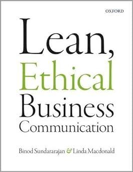lean ethical business communication 1st edition linda macdonald 0199011214, 978-0199011216