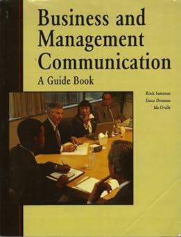 business and management communication a guide book 1st edition ida ovalle ritch sorenson, grace drennon