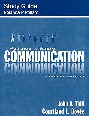study guide excellence in business communication 7th edition rolanda p polard 0131870815, 978-0131870819