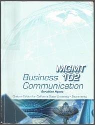 business communication mgmt102 1st edition geraldine hynes 0077810724, 978-0077810726