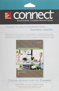 connect business communication connect to your coursebook online anytime anywhere 1st edition sue camp,