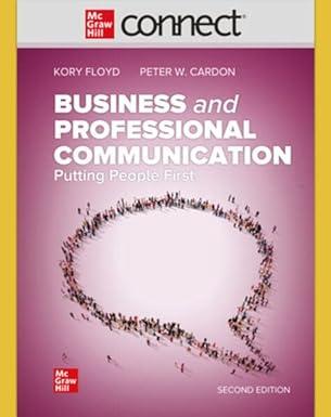 connect business and professional communication putting people first 2nd edition kory floyd, peter cardon