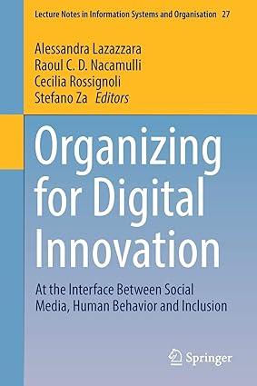 organizing for digital innovation at the interface between social media human behavior and inclusion 1st