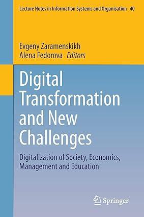 Digital Transformation And New Challenges Digitalization Of Society Economics Management And Education