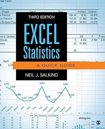 excel statistics a quick guide 3rd edition neil j. salkind 1483374041, 978-1483374048