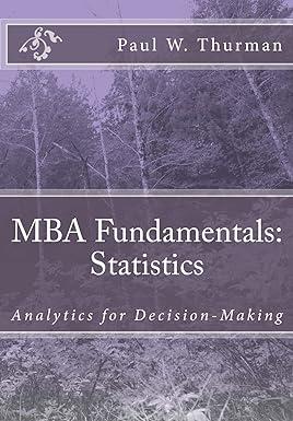mba fundamentals statistics 1st edition paul w. thurman mba 1515252493, 978-1515252498