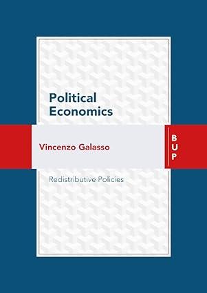 political economics redistributive policies 1st edition vincenzo galasso 8885486274, 978-8885486270