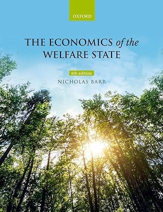 economics of the welfare state 6th edition nicholas barr 0198748582, 978-0198748588