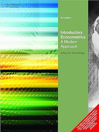 introductory econometrics a modern approach 5th edition jeffrey m wooldridge 8131524655, 978-8131524657