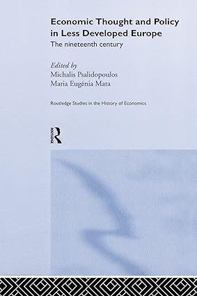 economic thought and policy in less developed europe the nineteenth century 1st edition maria eugenia mata,