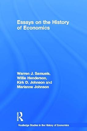 essays on the history of economics 1st edition willie henderson 978-0415647564