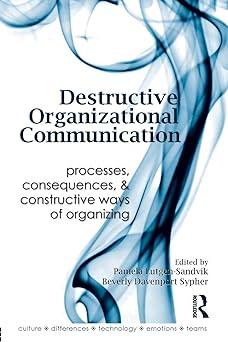 destructive organizational communication 1st edition pamela lutgen-sandvik 0415989949, 978-0415989947