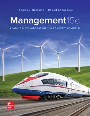 management leading and collaborating in a competitive world 15th edition thomas bateman, robert konopaske