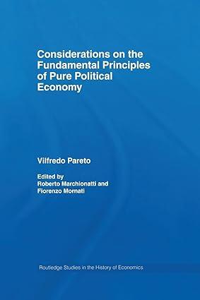 considerations on the fundamental principles  of pure political economy 1st edition vilfredo pareto