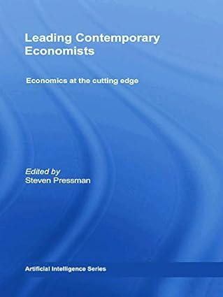 leading contemporary economists  economics at the cutting edge 1st edition steven pressman 0415762200,