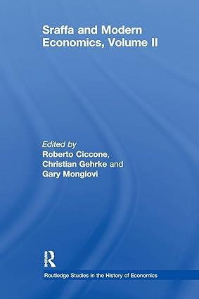 sraffa and modern economics volume ii 1st edition roberto ciccone, christian gehrke , gary mongiovi