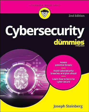 cybersecurity for dummies 2nd edition joseph steinberg 1119867185, 978-1119867180