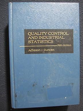 Quality Control And Industrial Statistics