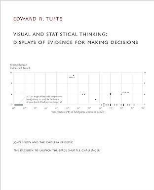 visual and statistical thinking displays of evidence for making decisions 1st edition edward r. tufte