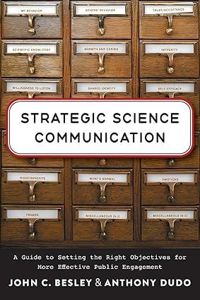 strategic science communication a guide to setting the right objectives for more effective public engagement