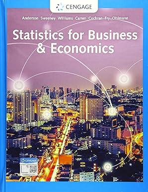 statistics for business and economics 13th edition david r. anderson, dennis j. sweeney, thomas a. williams,