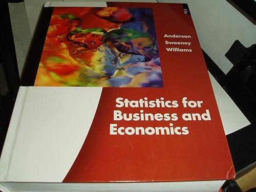 statistics for business and economics 11th edition thomas a. williams, dennis j. sweeney, david r. anderson