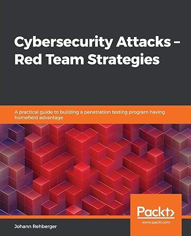 cybersecurity attacks red team strategies a practical guide to building a penetration testing program having