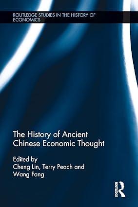 the history of ancient chinese economic thought 1st edition cheng lin , terry peach , wang fang 1032099011,