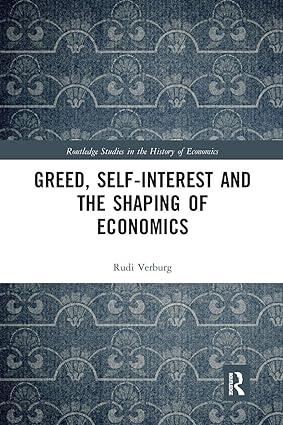 Greed Self Interest And The Shaping Of Economics
