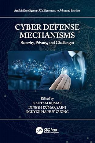 cyber defense mechanisms security privacy and challenges 1st edition gautam kumar, dinesh kumar saini, nguyen