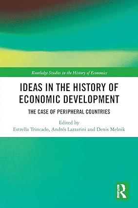 ideas in the history of economic development 1st edition estrella trincado, andrés lazzarini , denis melnik
