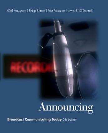 announcing broadcast communicating today 5th edition carl hausman, philip benoit, frank messere, lewis b.
