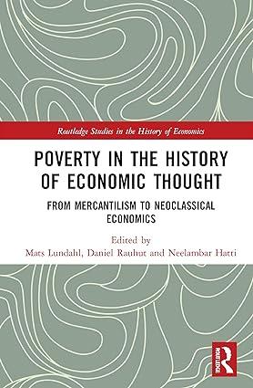 poverty in the history of economic thought from mercantilism to neoclassical economics 1st edition mats