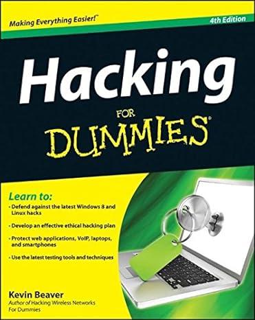 hacking for dummies 4th edition kevin beaver 1118380932, 978-1118380932