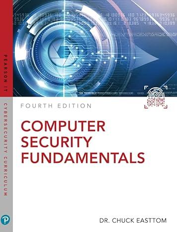 computer security fundamentals 4th edition william chuck easttom 0135774772, 978-0135774779