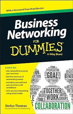 business networking for dummies 1st edition stefan thomas 111883335x, 978-1118833353