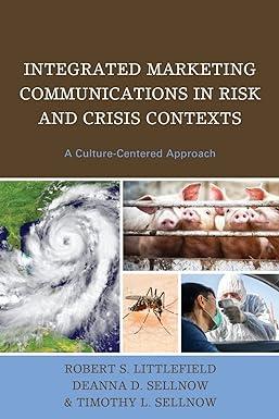 integrated marketing communications in risk and crisis contexts a culture centered approach 1st edition