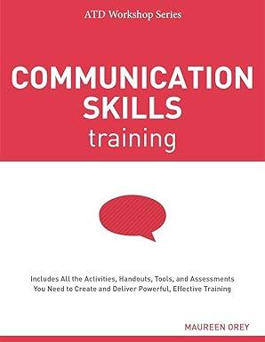 communication skills training 1st edition maureen orey 1562869655, 978-1562869656