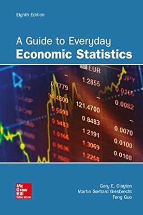a guide to everyday economic statistics 8th edition gary clayton, martin gerhard giesbrecht, feng guo