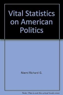 vital statistics on american politics 1st edition harold w. stanley, richard g. niemi 0871874717,