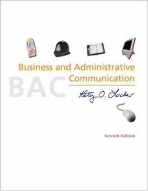 business and administrative communication 7th edition kitty o. locker 0072964464, 978-0072964462