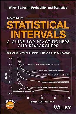 statistical intervals a guide for practitioners and researchers 2nd edition william q. meeker, gerald j.